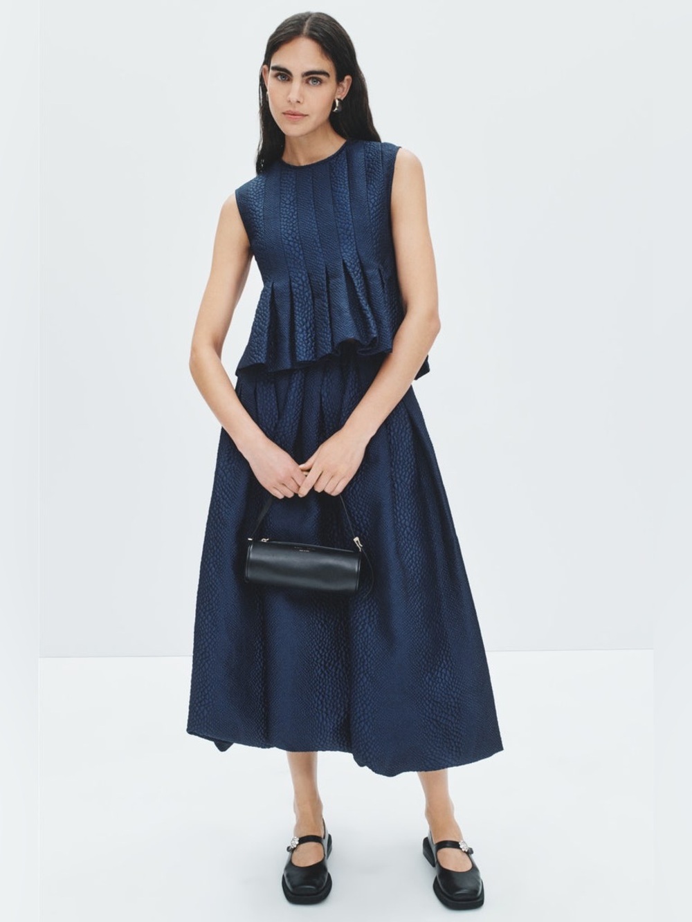 NWT Sea New York Fayetta Embossed Bubble Skirt